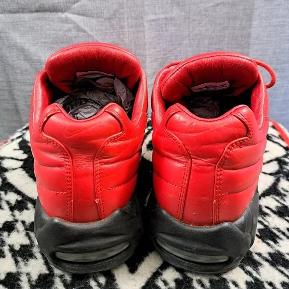 Size 11 Nike Air Max 95 Lux x Supreme Gym Red Men's Shoe Sneaker Italy